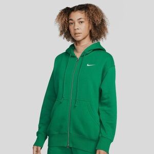 Nike Sportswear Phoenix Full Zip Hoodie in Green Women’s Size Medium